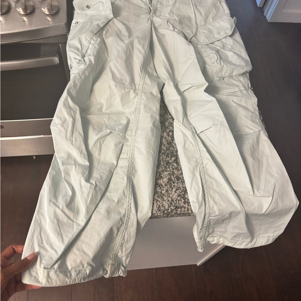 Agolde Blue Cargo Jumpsuit